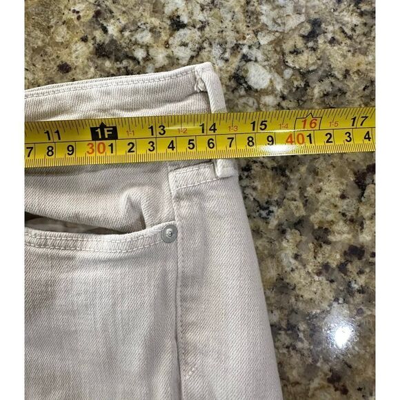 VINCE Dylan Ankle Skinny Destructed Women’s Size 28 X 26 Tan Cream Jeans $313 - Picture 6 of 13